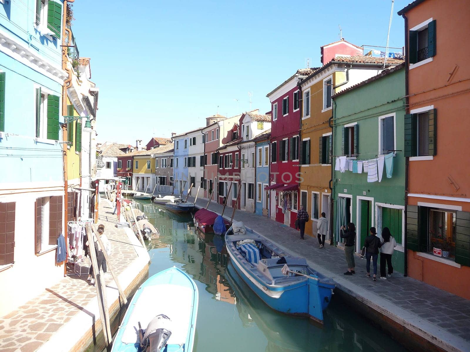 Burano, Italy October 11, 2019: Burano is an island in the Venetian Lagoon, northern Italy, near Torcello at the northern end of the lagoon