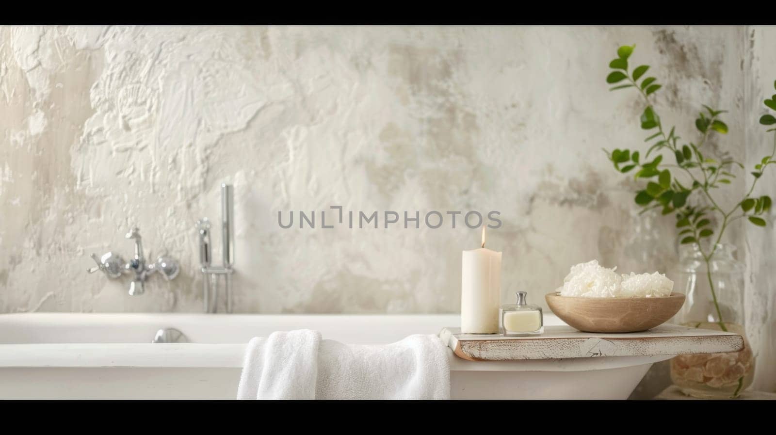 A white bath tub and a white toilet are seen side by side in a simple, clean bathroom setting. The bath tub appears empty, while the toilet seat is down.
