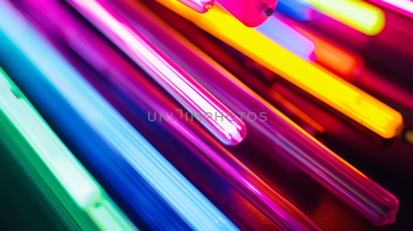 Multiple toothbrushes with different colors and designs are closely packed together. Each toothbrush has a unique color, creating a vibrant and visually interesting display.