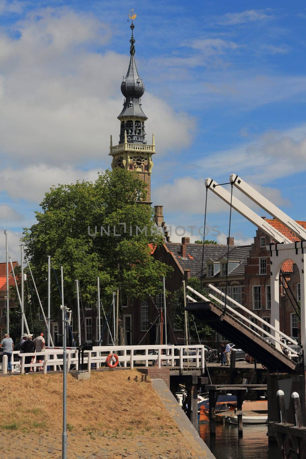Veere, Netherlands July 6, 2019: Veere is a municipality with a population of 22,000 and a town with a population of 1,500 in the southwestern Netherlands, in the region of Walcheren in the province of Zeeland.