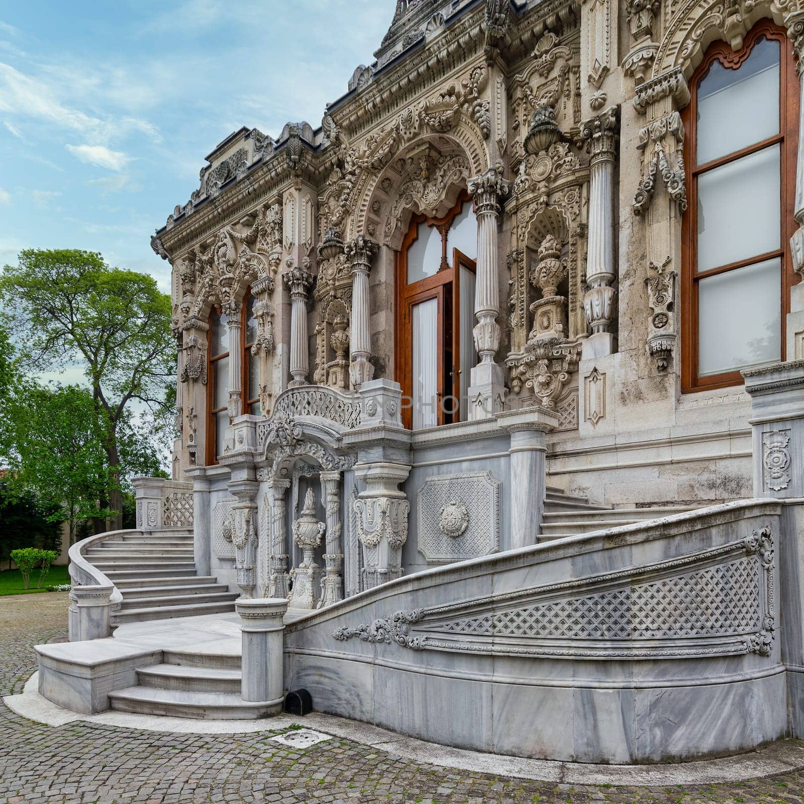 Ihlamur Pavilion, or Ihlamur Kasri, a former imperial Ottoman summer pavilion constructed during the reign of Sultan Abdulmecid I, located in Nisantasi Ihlamur Yolu street, Sisli, Istanbul, Turkey