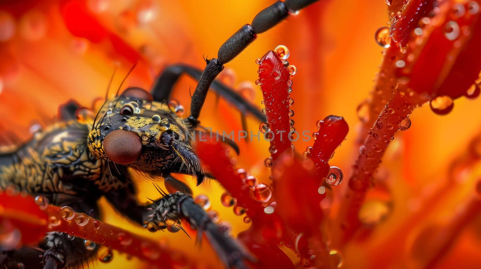 Dive into the mesmerizing world of exhaustive elegance through a macro lens, where intricate details unfold in a symphony of beauty. This captivating photograph offers a close-up view, revealing the hidden splendor of the minuscule, inviting you to marvel at the majesty of the microscopic realm.