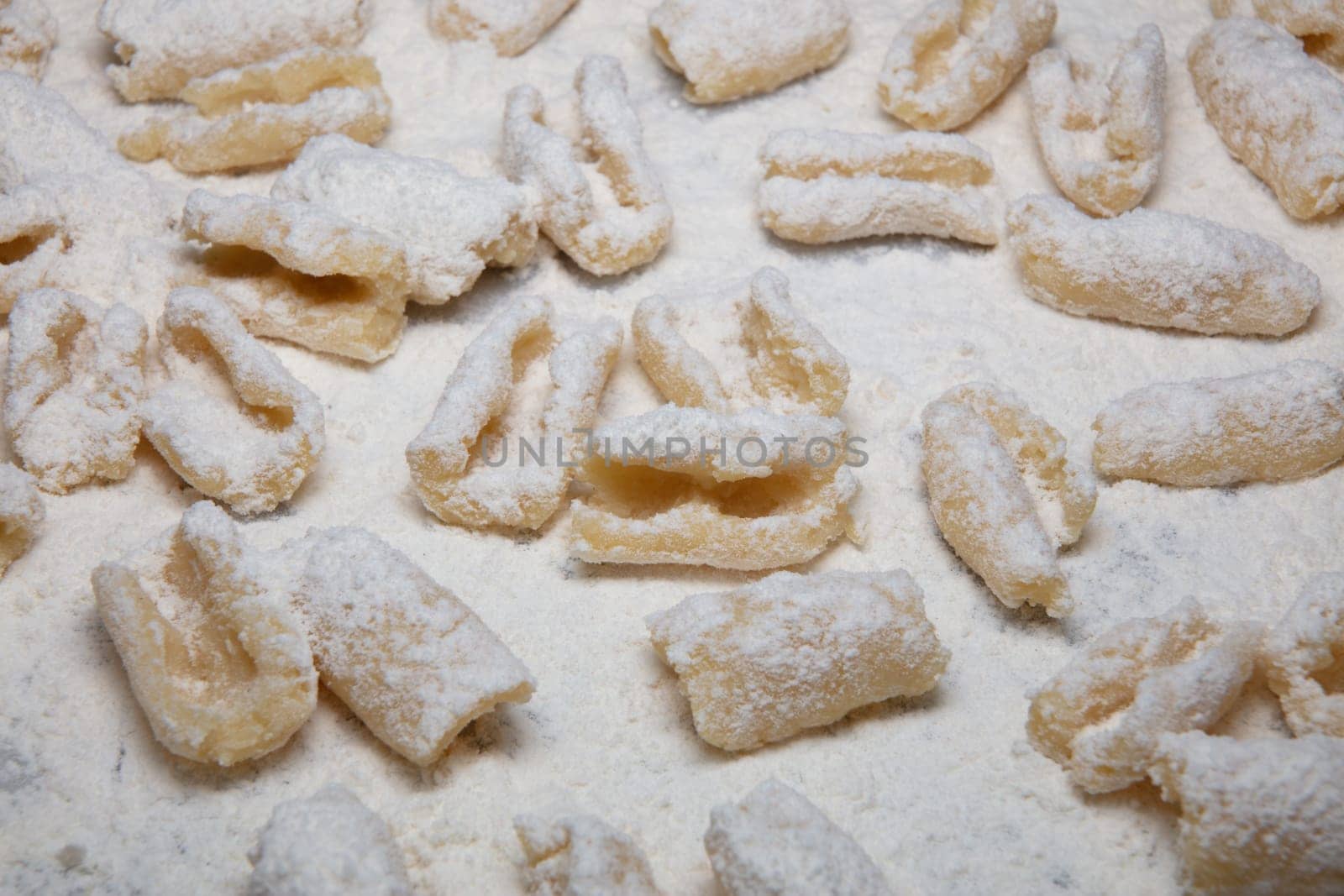 Preparing pasta,gnocchi alla sorrentina
