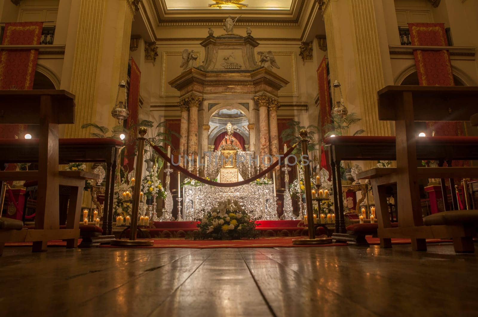 Pamplona, Spain - March 3rd, 2024: Chapel of San Fermin at San Lorenzo Church, Pamplona, Navarra, Spain