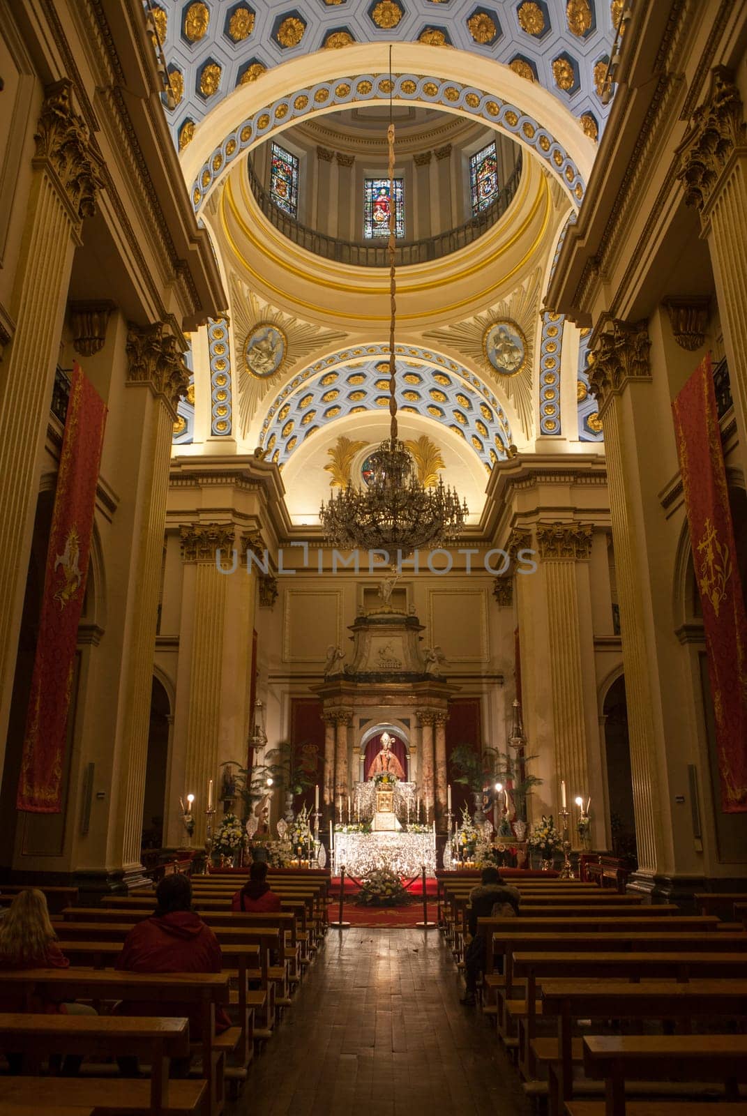 Pamplona, Spain - March 3rd, 2024: Chapel of San Fermin at San Lorenzo Church, Pamplona, Navarra, Spain