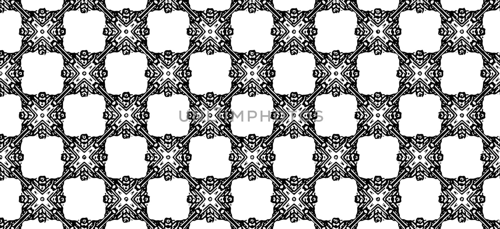 Black and white kaleidoscopic background texture