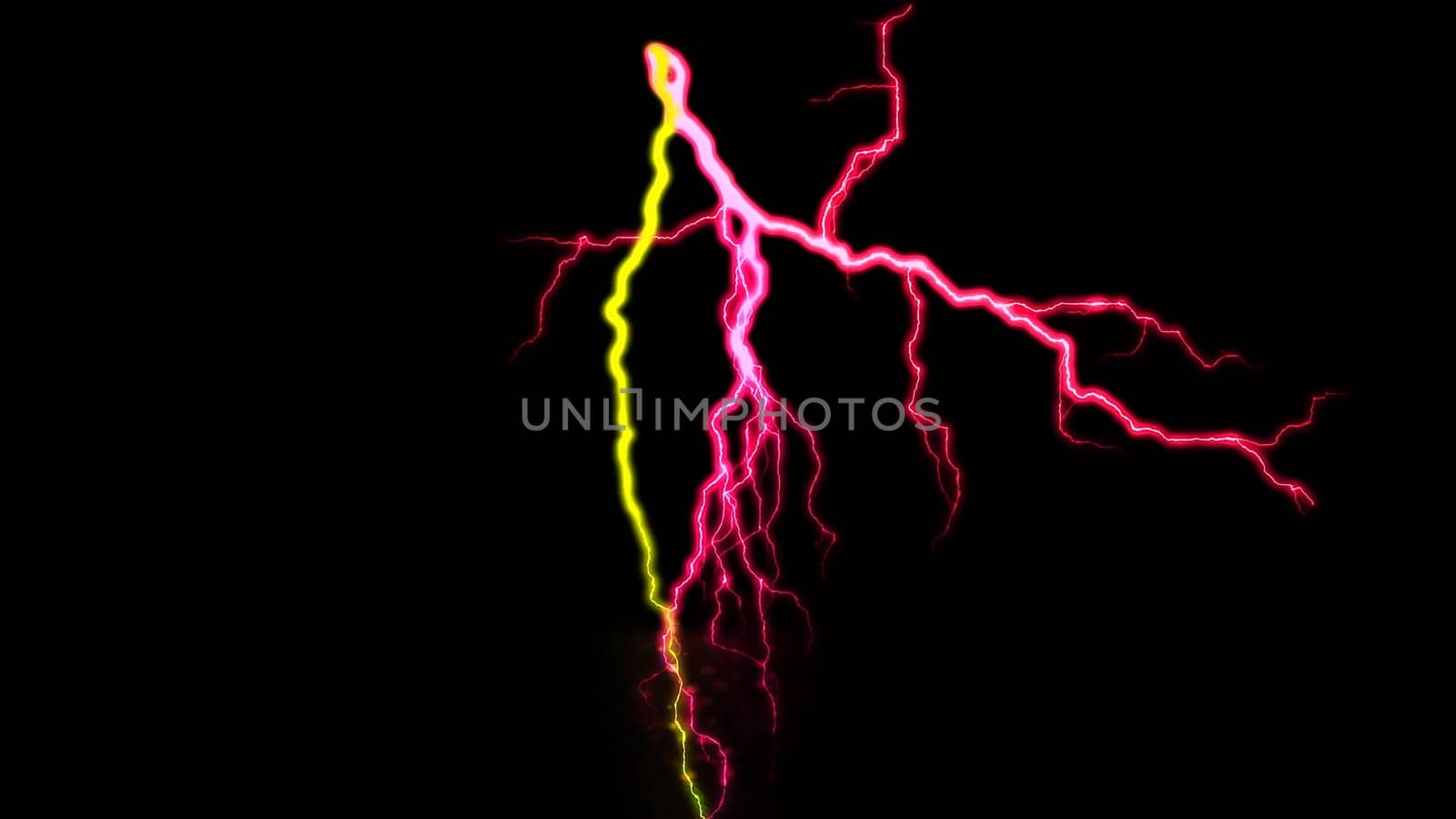 Digital Rendering Lighting Strike Electric Charge