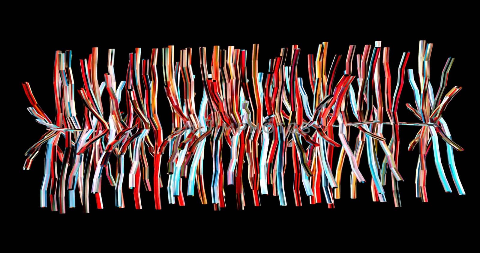 Digital Render Kebab Fun Stylish Abstraction