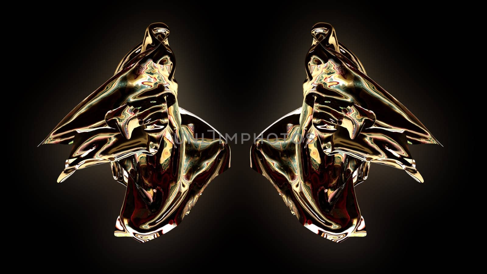 3D Rendered Abstract Sculpture