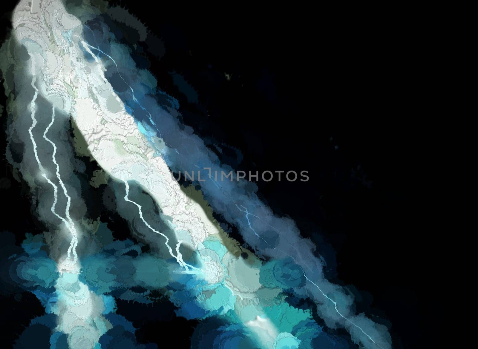 Digital Illustration Christmas Lights Electric Background