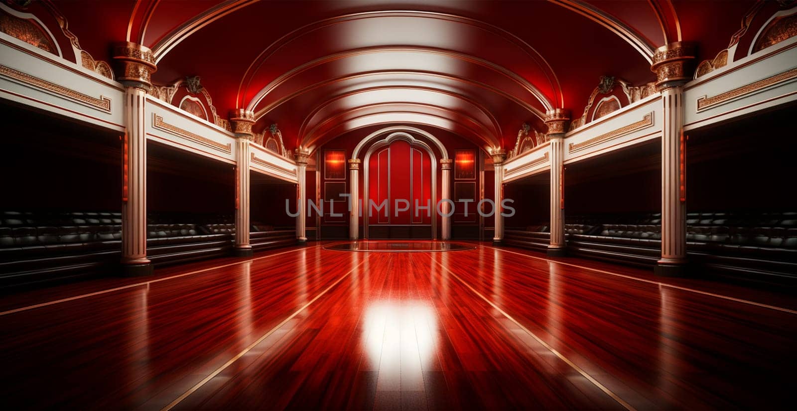 Bolshoi Theater of Drama and Comedy, performance on stage, cultural leisure for the family AI generated image