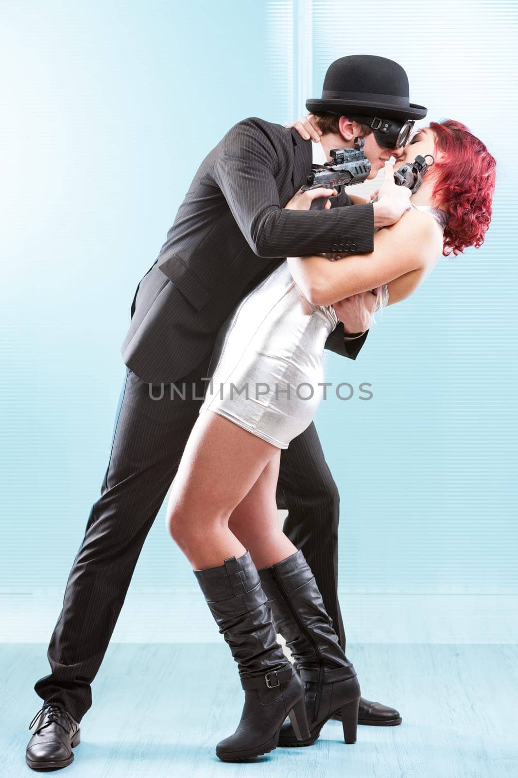 In a world of espionage, two steampunk lovers wrestle with their feelings amidst a deadly rivalry