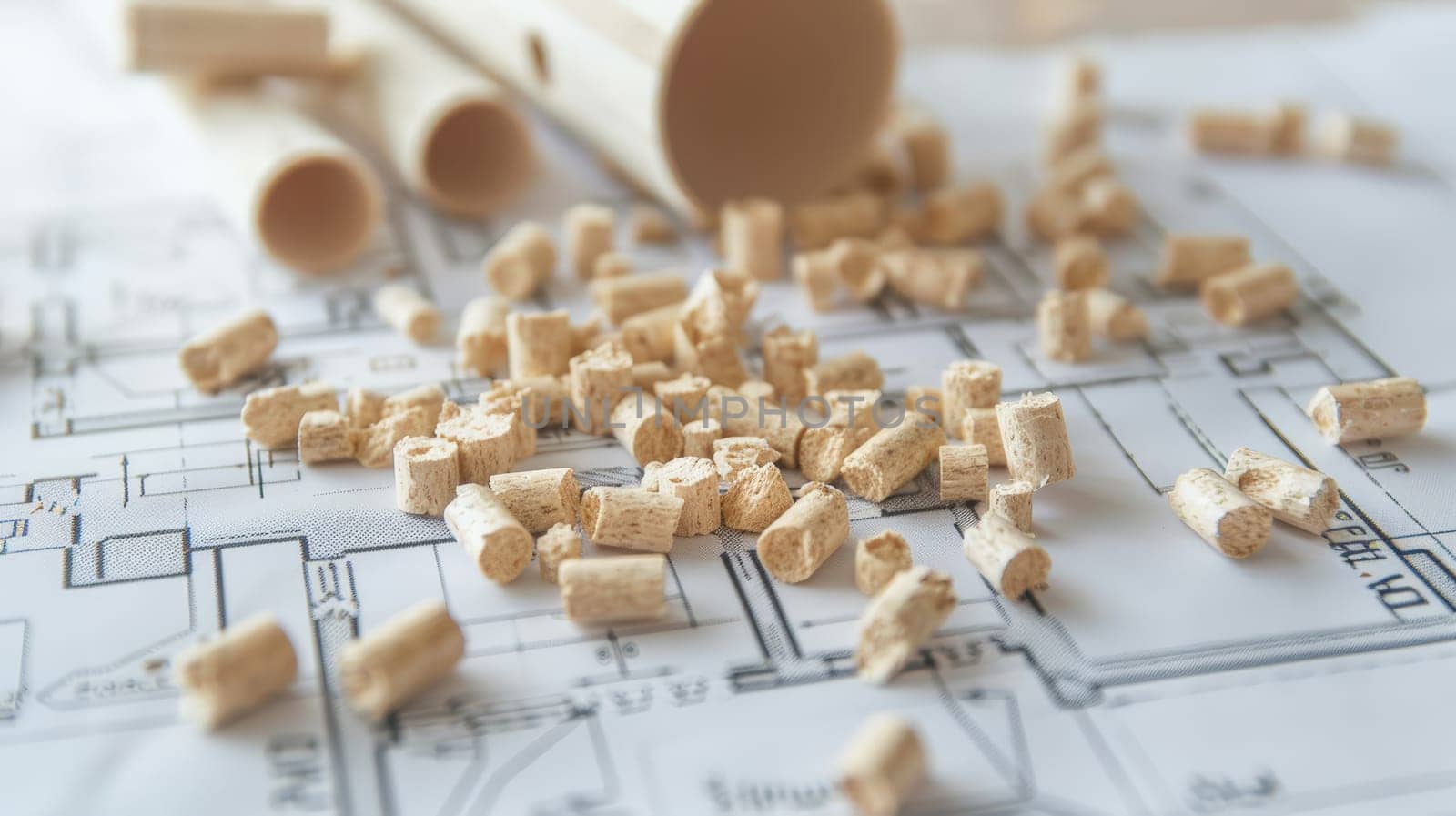 Explore the renewable energy landscape with this stock photo showcasing wood pellets, a clean and regenerative source of biofuel. Modern and eco-friendly, these pellets represent a sustainable solution for reducing carbon emissions and promoting a greener future.