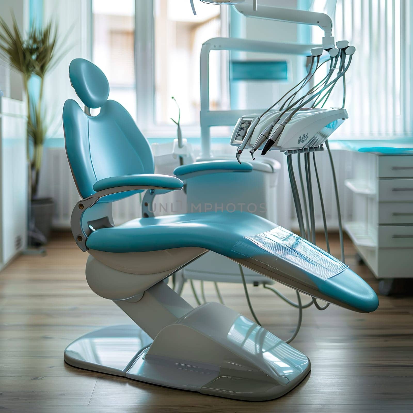Interior shot of a dental practice generated by artificial intelligence