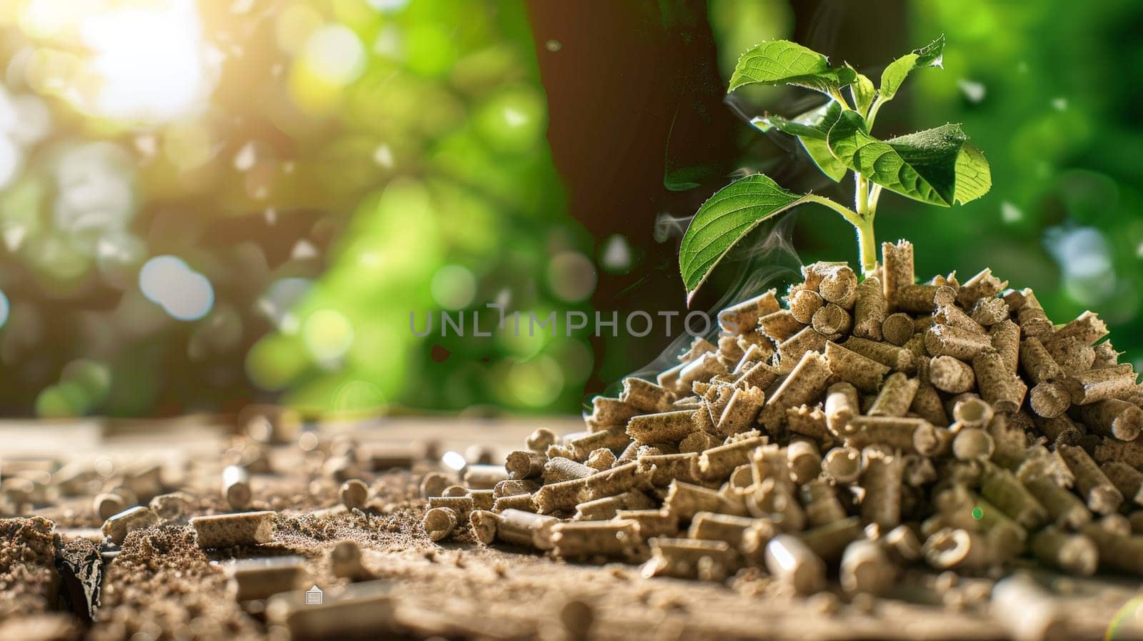 Explore the renewable energy landscape with this stock photo showcasing wood pellets, a clean and regenerative source of biofuel. Modern and eco-friendly, these pellets represent a sustainable solution for reducing carbon emissions and promoting a greener future.