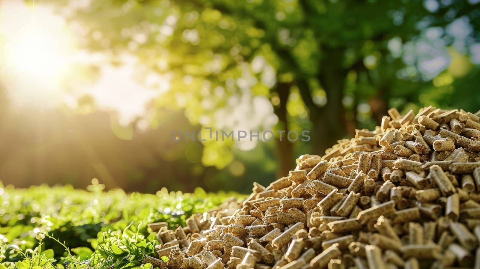 Explore the renewable energy landscape with this stock photo showcasing wood pellets, a clean and regenerative source of biofuel. Modern and eco-friendly, these pellets represent a sustainable solution for reducing carbon emissions and promoting a greener future.