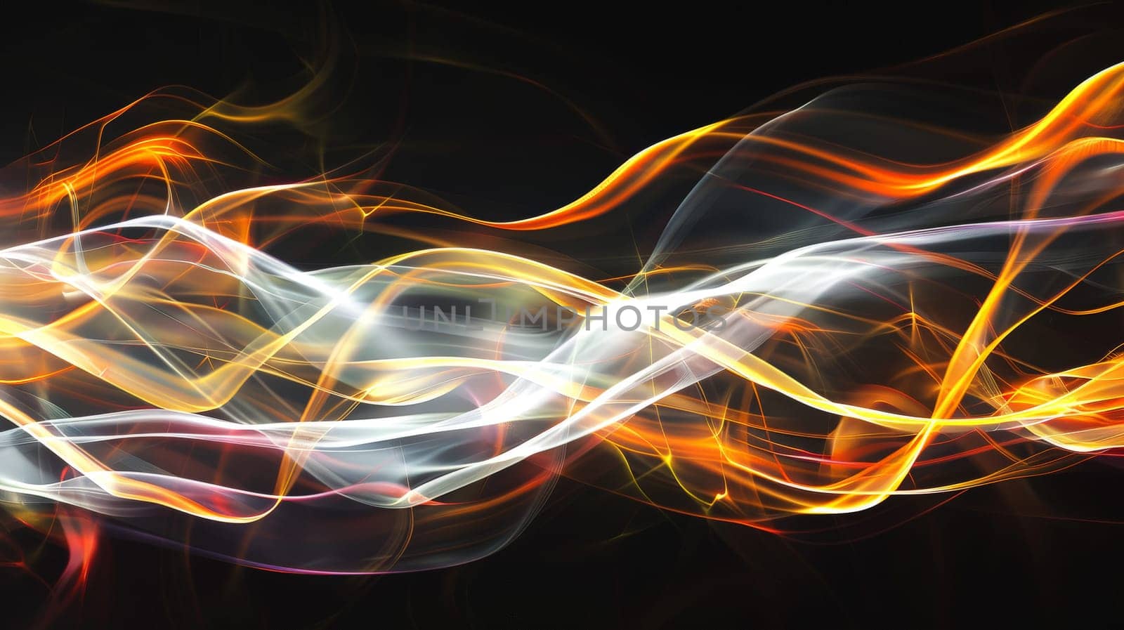 Immerse yourself in the mesmerizing dance of abstract light waves against a velvety black backdrop. Each undulating pulse creates a harmonious symphony of illumination, evoking a sense of wonder and intrigue. This captivating image invites you to explore the boundless creativity of light and shadow, where darkness becomes the canvas for radiant expression.