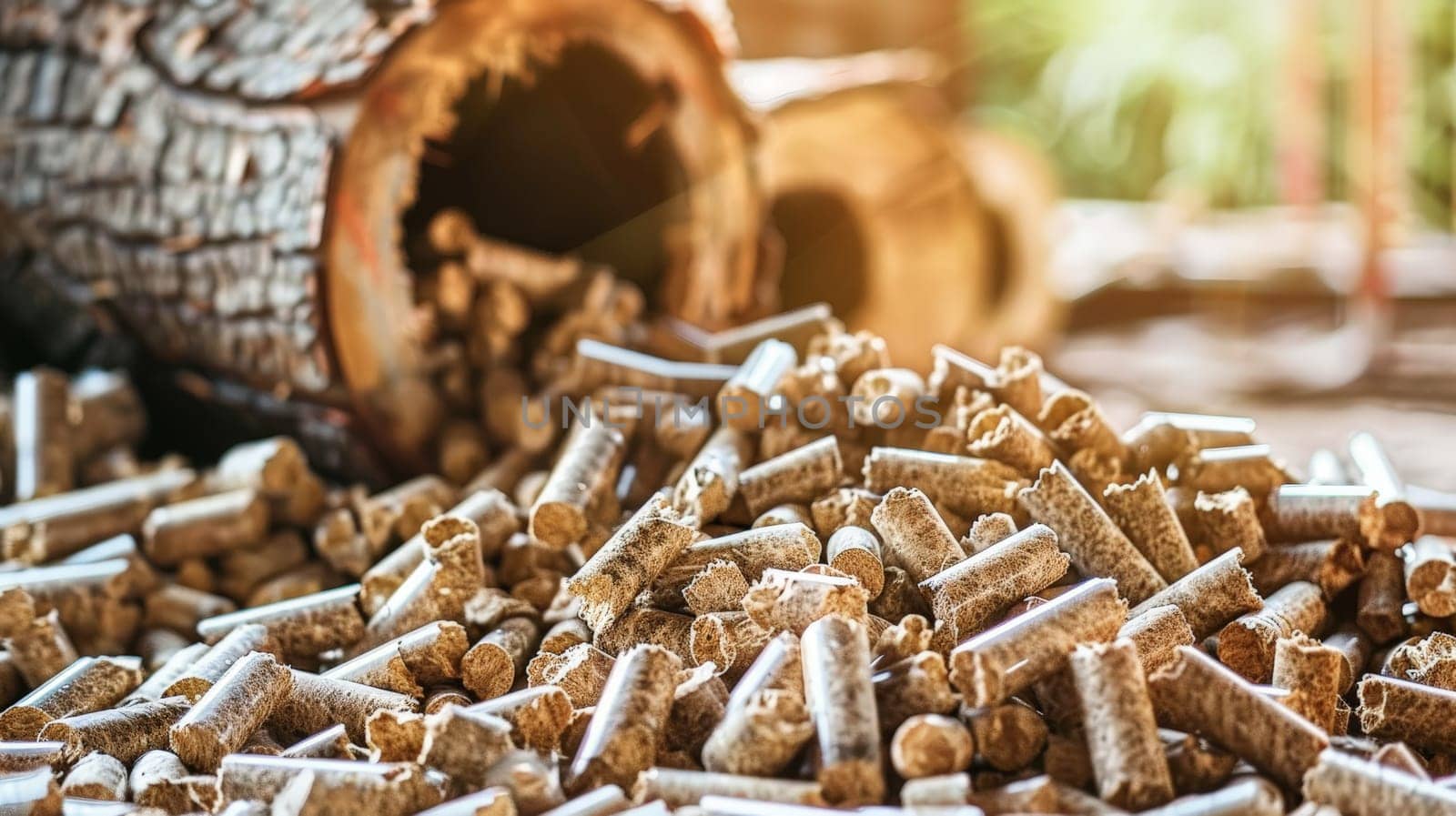 Explore the renewable energy landscape with this stock photo showcasing wood pellets, a clean and regenerative source of biofuel. Modern and eco-friendly, these pellets represent a sustainable solution for reducing carbon emissions and promoting a greener future.