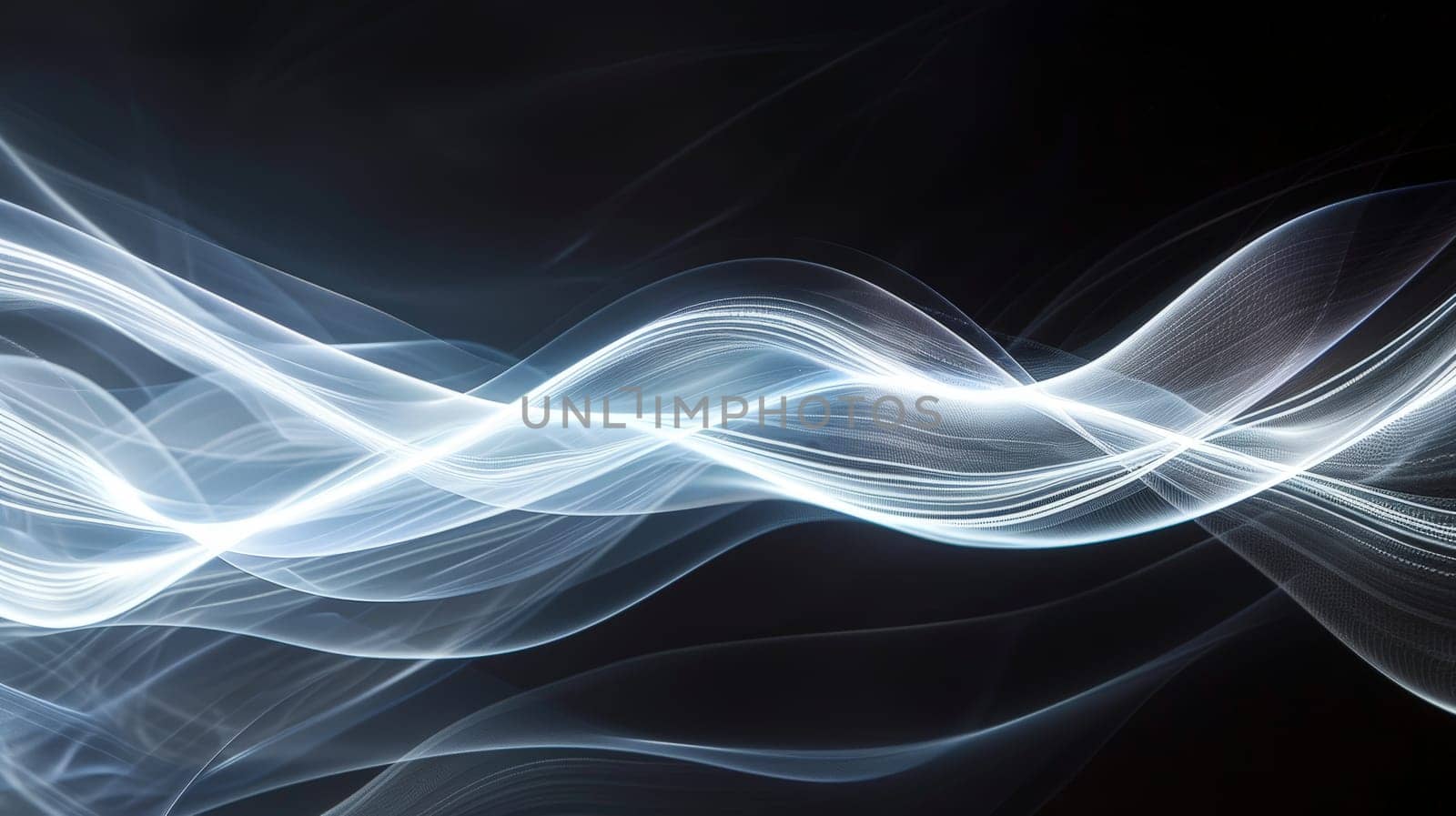 Immerse yourself in the mesmerizing dance of abstract light waves against a velvety black backdrop. Each undulating pulse creates a harmonious symphony of illumination, evoking a sense of wonder and intrigue. This captivating image invites you to explore the boundless creativity of light and shadow, where darkness becomes the canvas for radiant expression.