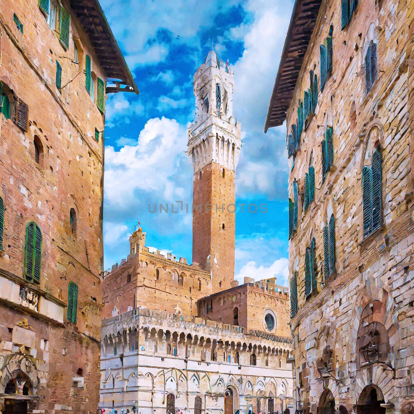 Generative Image Of Siena Italy