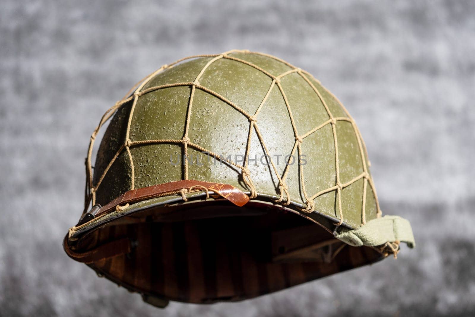 a world war two US M1 helmet