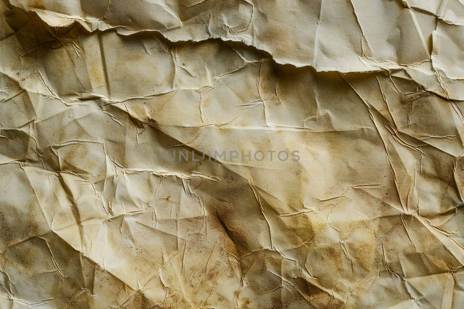 A close-up of a weathered piece of paper with faded ink, showcasing intricate details and textures.