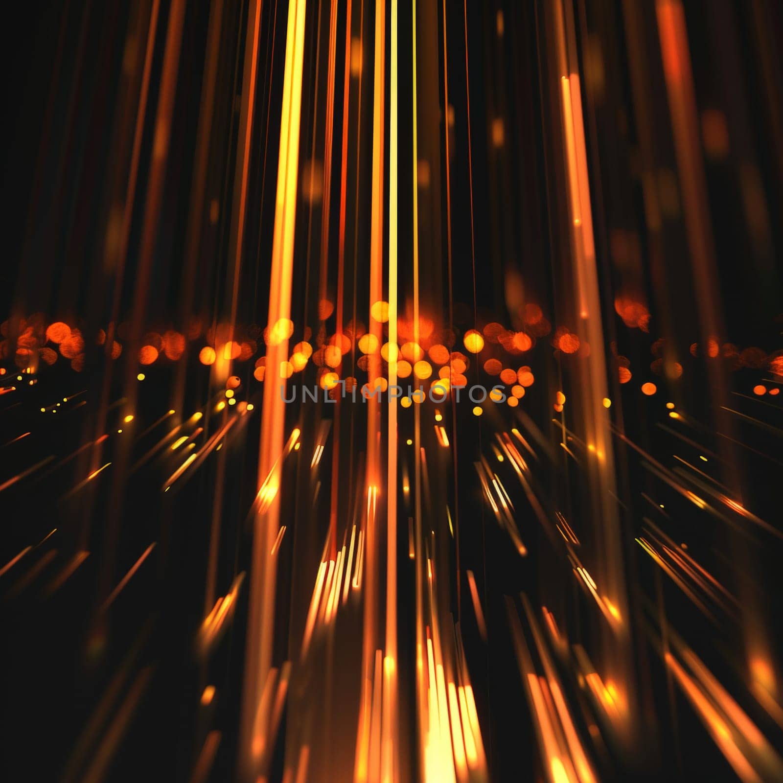 Immerse yourself in a whirlwind of vibrant energy with this modern abstract background. Featuring a captivating blend of black and orange hues, accented by yellow glowing movement and high-speed light effects, this image exudes a sense of dynamic fusion and creative intensity.