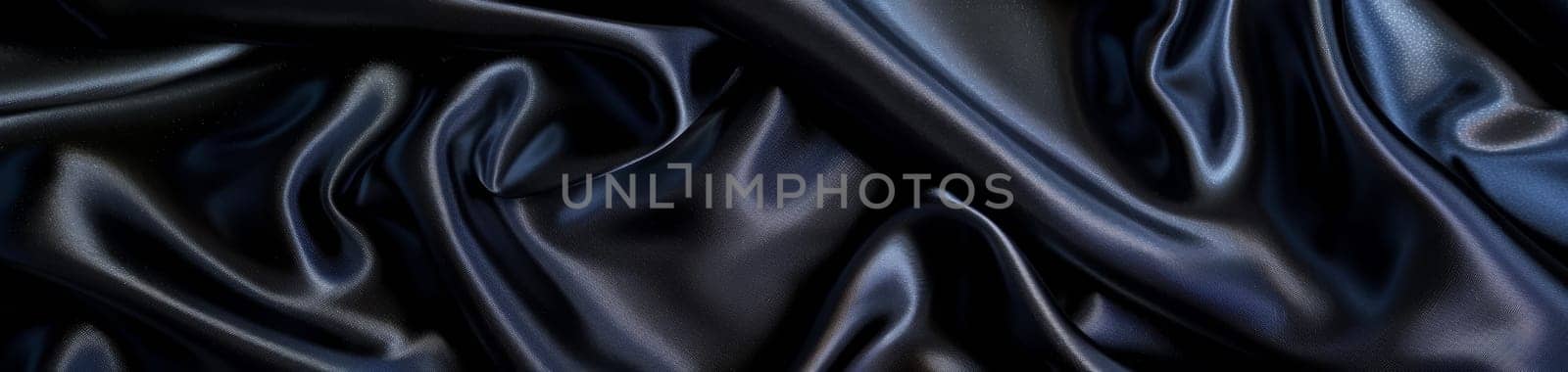 The dark allure of black satin, with its flowing folds and glossy texture, embodies timeless elegance