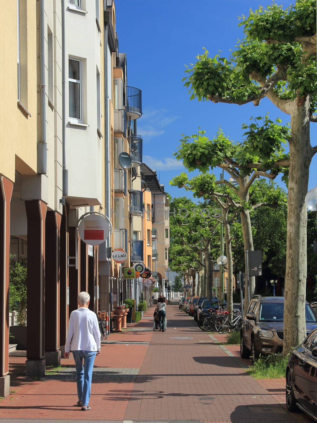 poppelsdorf, Bonn, Germany – Jun 09, 2019 -the Clemens-August-Street has always been the main artery of the place.