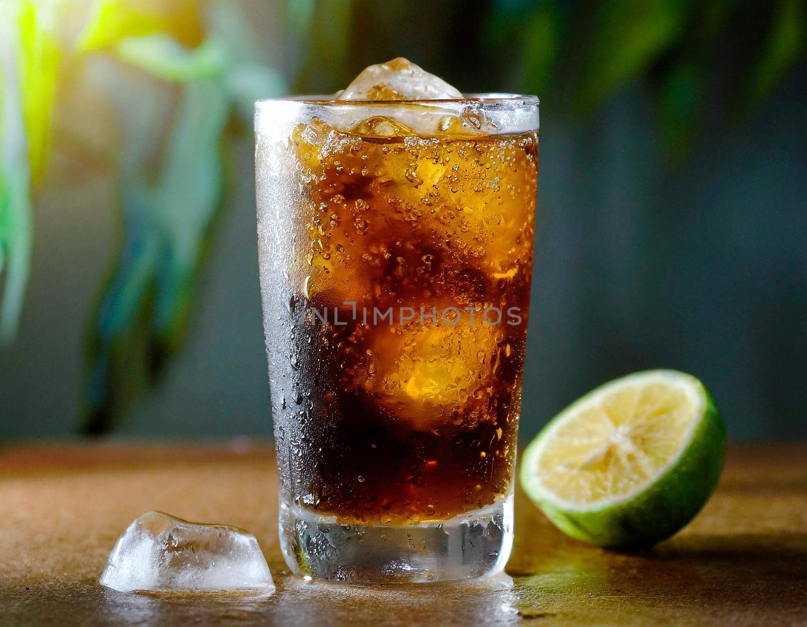 A close up shot of a glass of soda. Suitable for food and beverage concepts