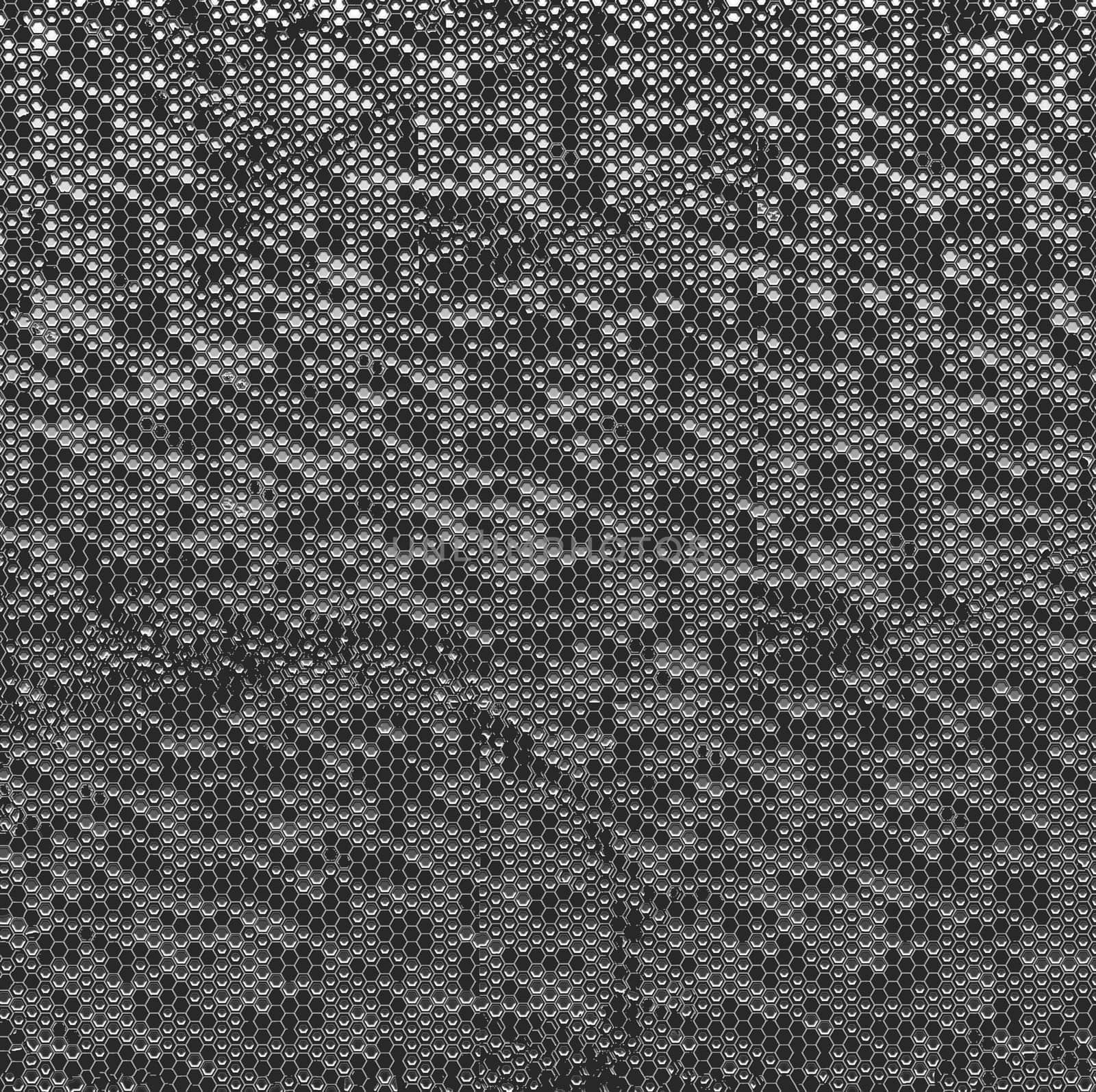 Background texture with a small pattern in the form of small pentagons of gray and black color
