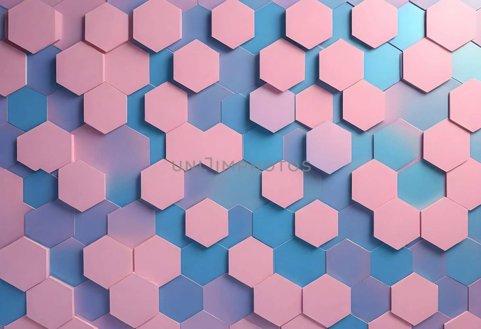 AI generated of a colorful background with a pink and blue pattern of the tiles