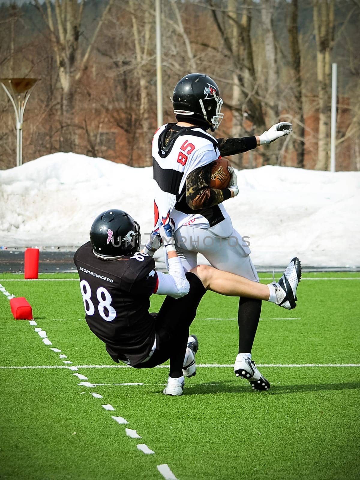 Russia, Volgodonsk - may 17, 2015: The game of rugby. Training matches in rugby