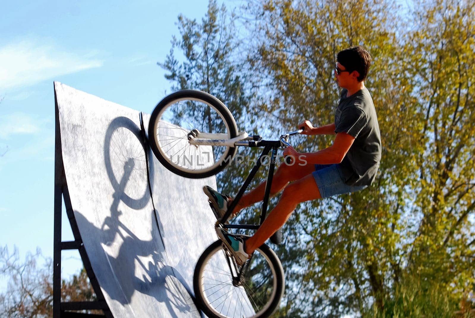 Russia, Volgodonsk - June 30, 2015: Bicycle riding. Cycling the sport accessible to all