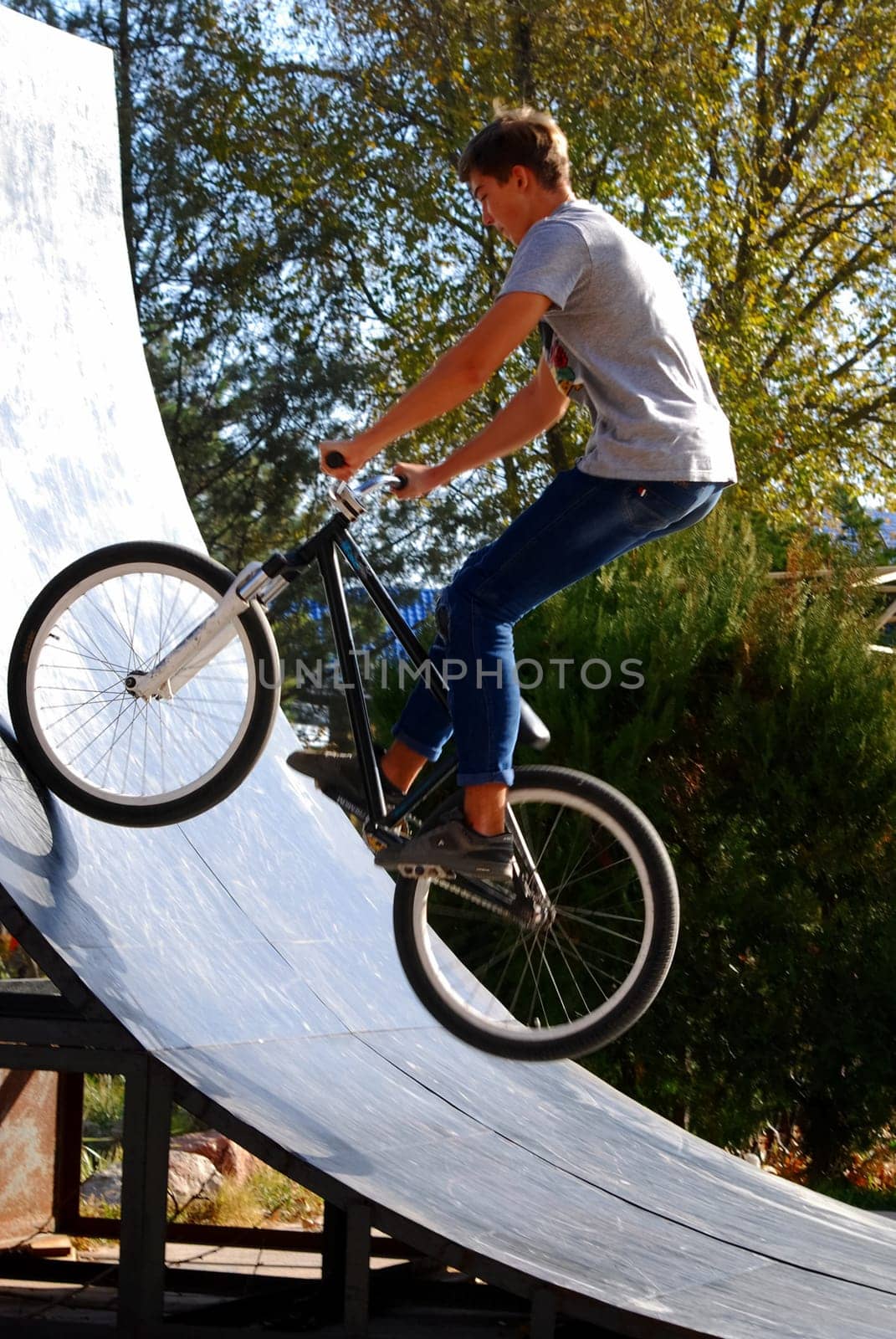 Russia, Volgodonsk - June 30, 2015: Bicycle riding. Cycling the sport accessible to all