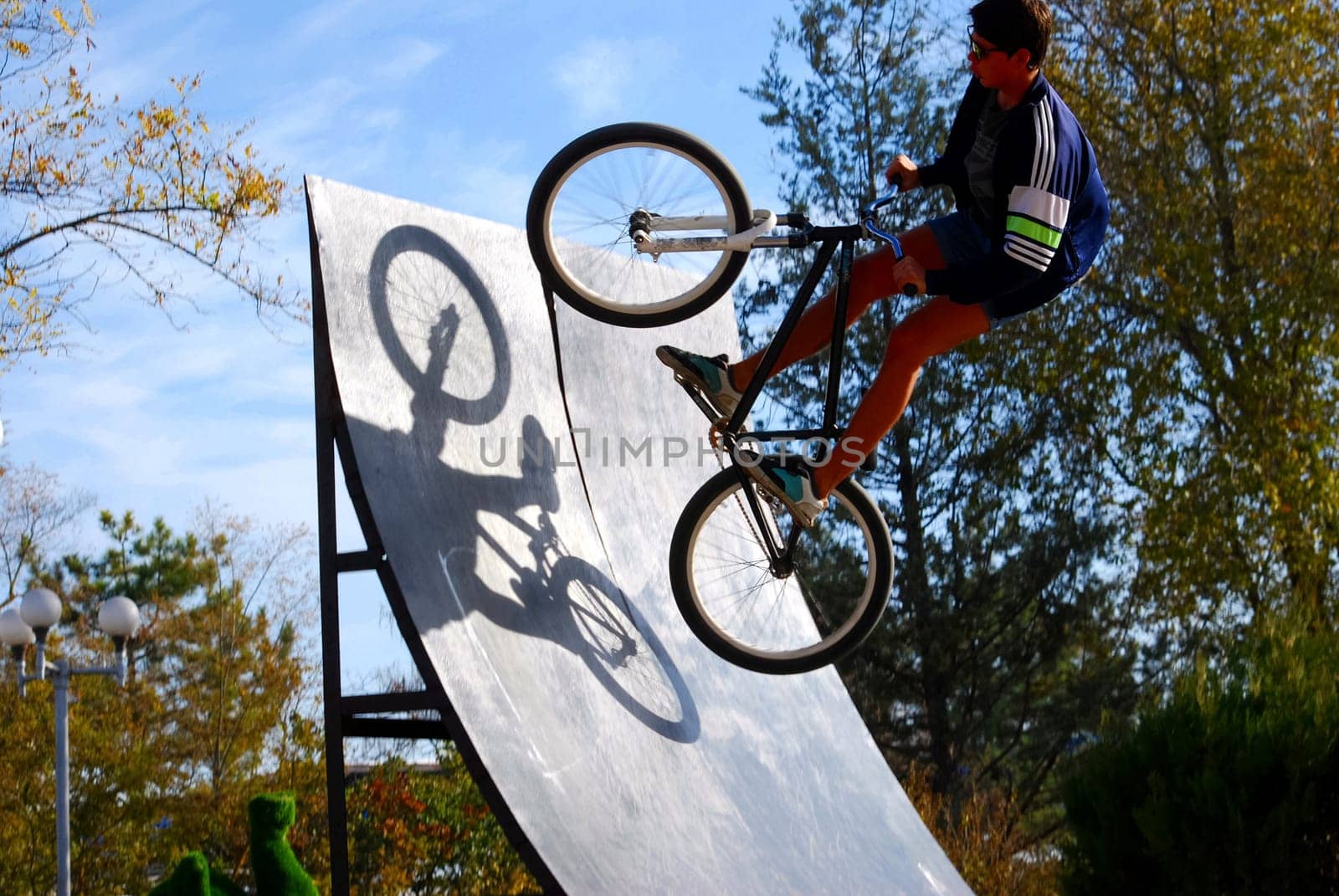 Russia, Volgodonsk - June 30, 2015: Bicycle riding. Cycling the sport accessible to all