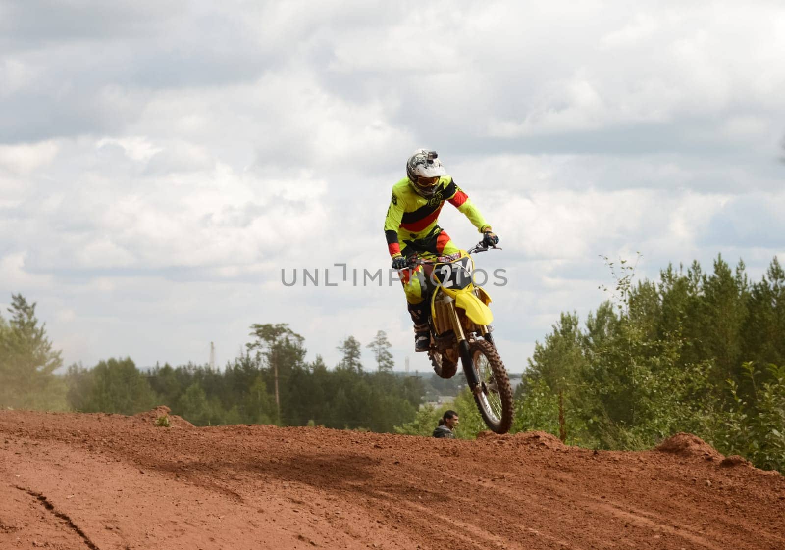 Russia, Volgodonsk - June 02, 2015 Motorcycle Racing Rally cross-country