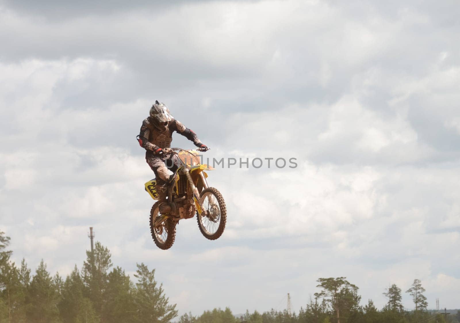 Russia, Volgodonsk - June 02, 2015 Motorcycle Racing Rally cross-country