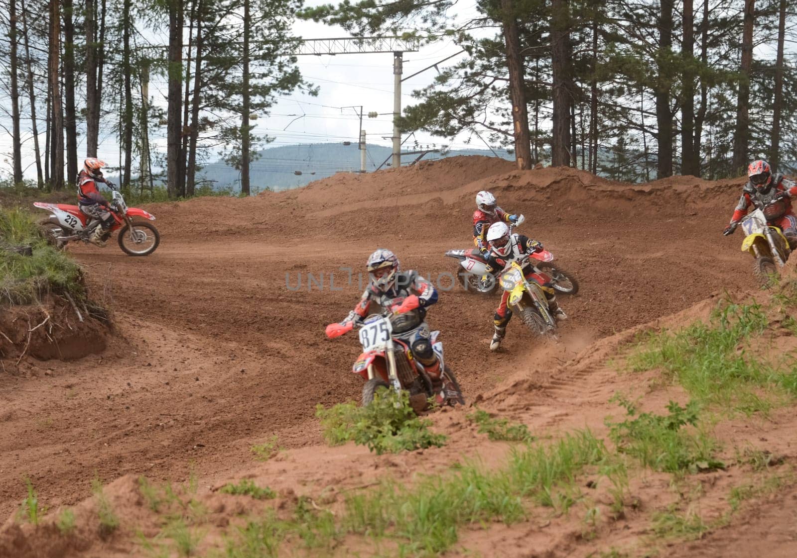 Russia, Volgodonsk - June 02, 2015 Motorcycle Racing Rally cross-country