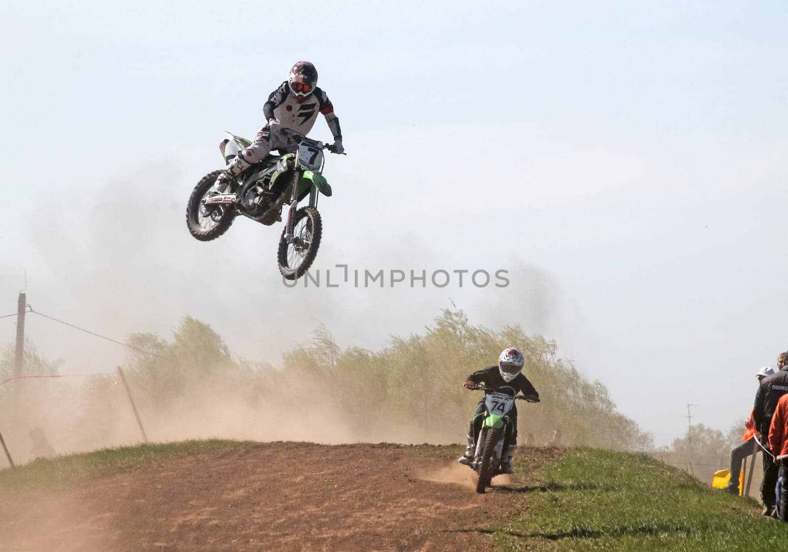 Russia, Volgodonsk - June 02, 2015 Motorcycle Racing Rally cross-country