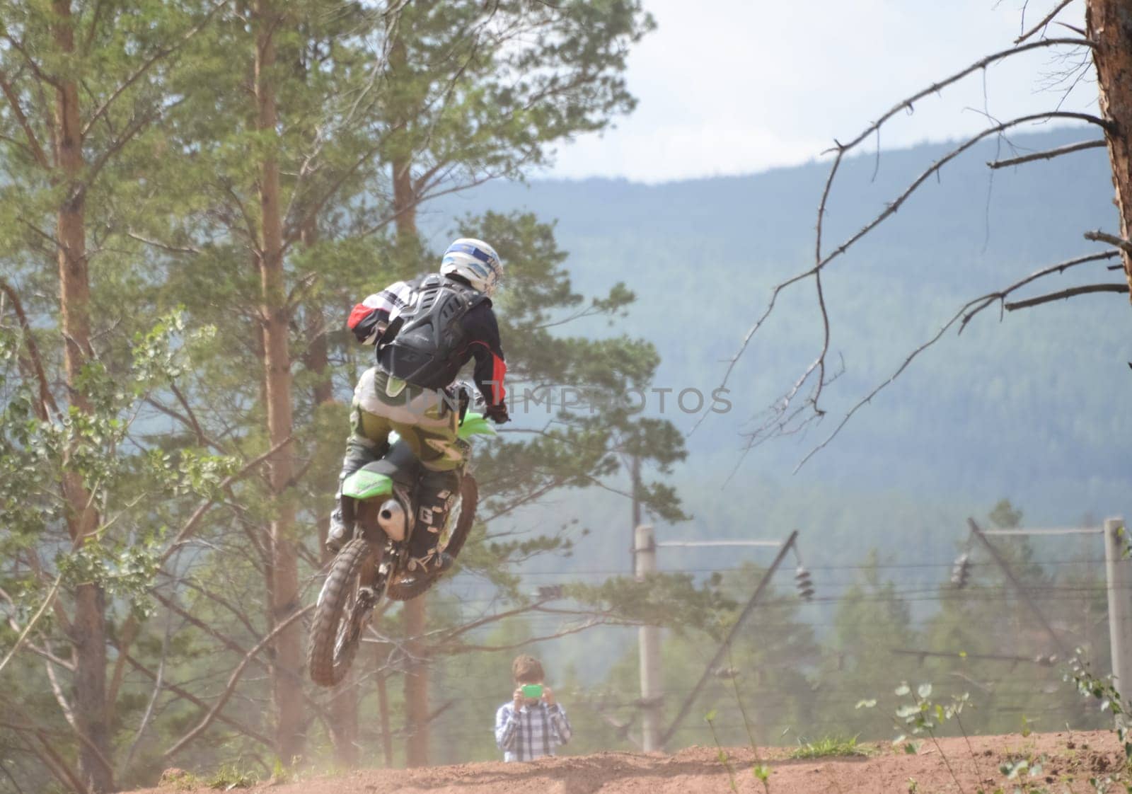 Russia, Volgodonsk - June 02, 2015 Motorcycle Racing Rally cross-country