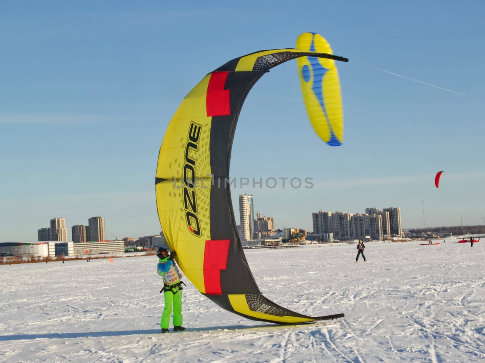 Russia, Volgodonsk - may 19, 2015: Parachuting Skydiving sport for the brave