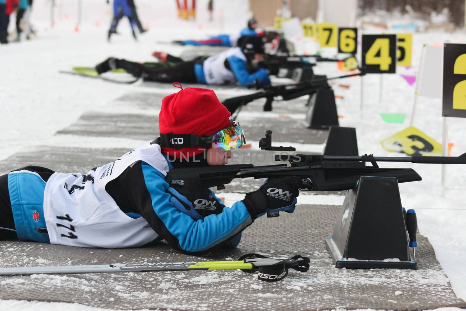 Russia, Volgodonsk - dec 30 2015 Biathlon competitions