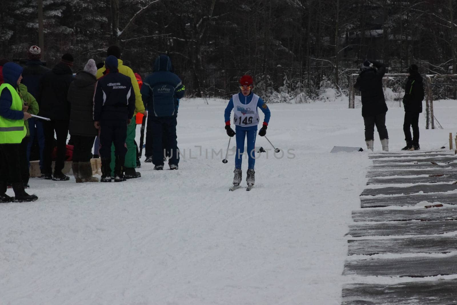 Russia, Volgodonsk - dec 30 2015 Biathlon competitions