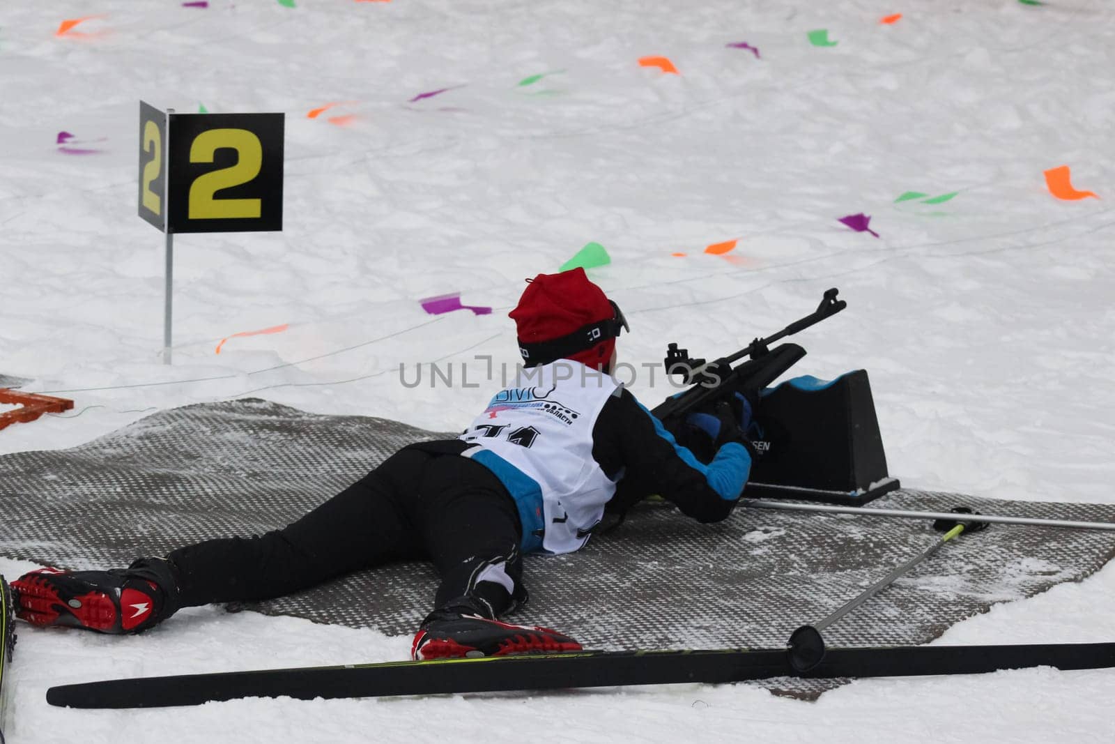 Russia, Volgodonsk - dec 30 2015 Biathlon competitions