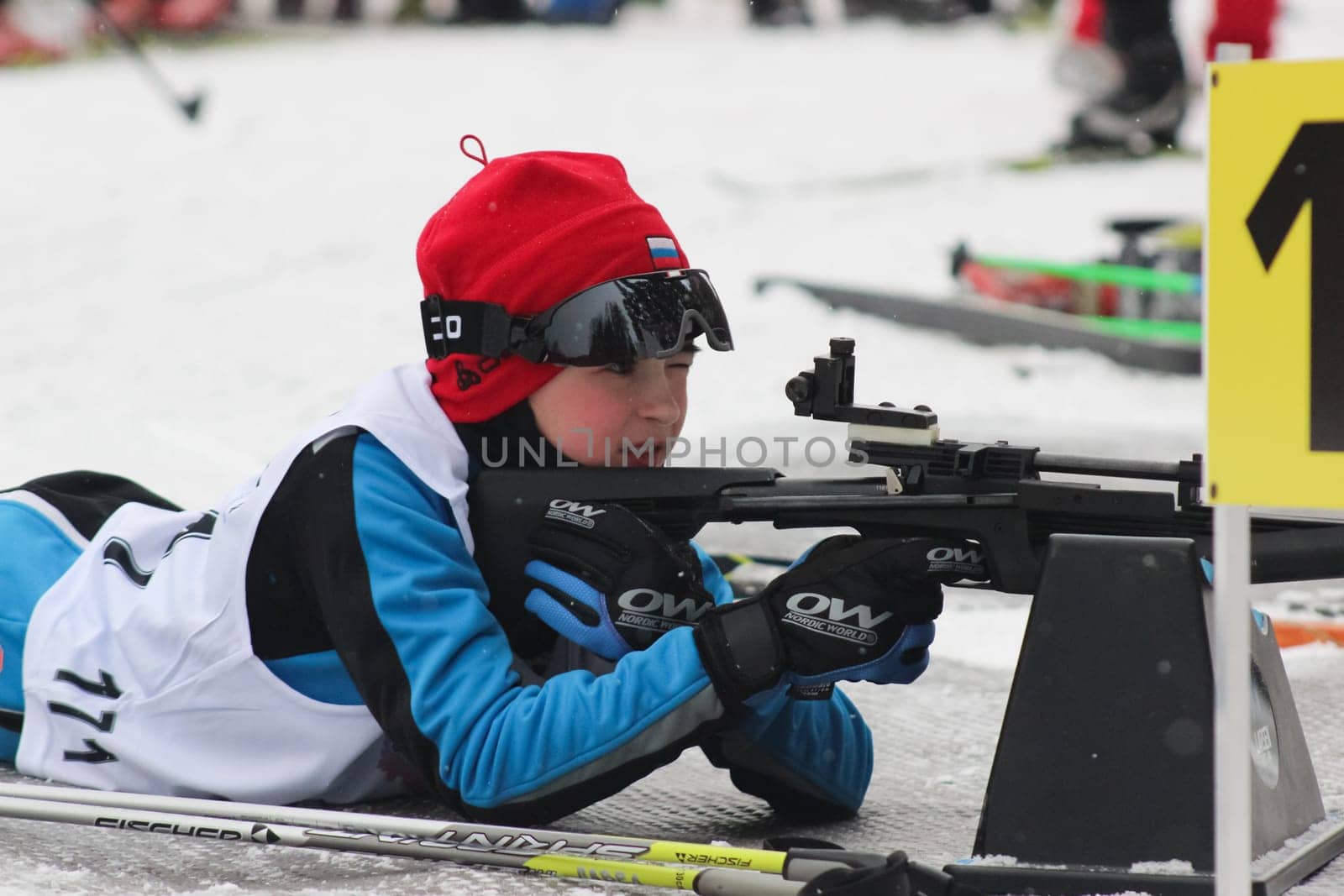 Russia, Volgodonsk - dec 30 2015 Biathlon competitions