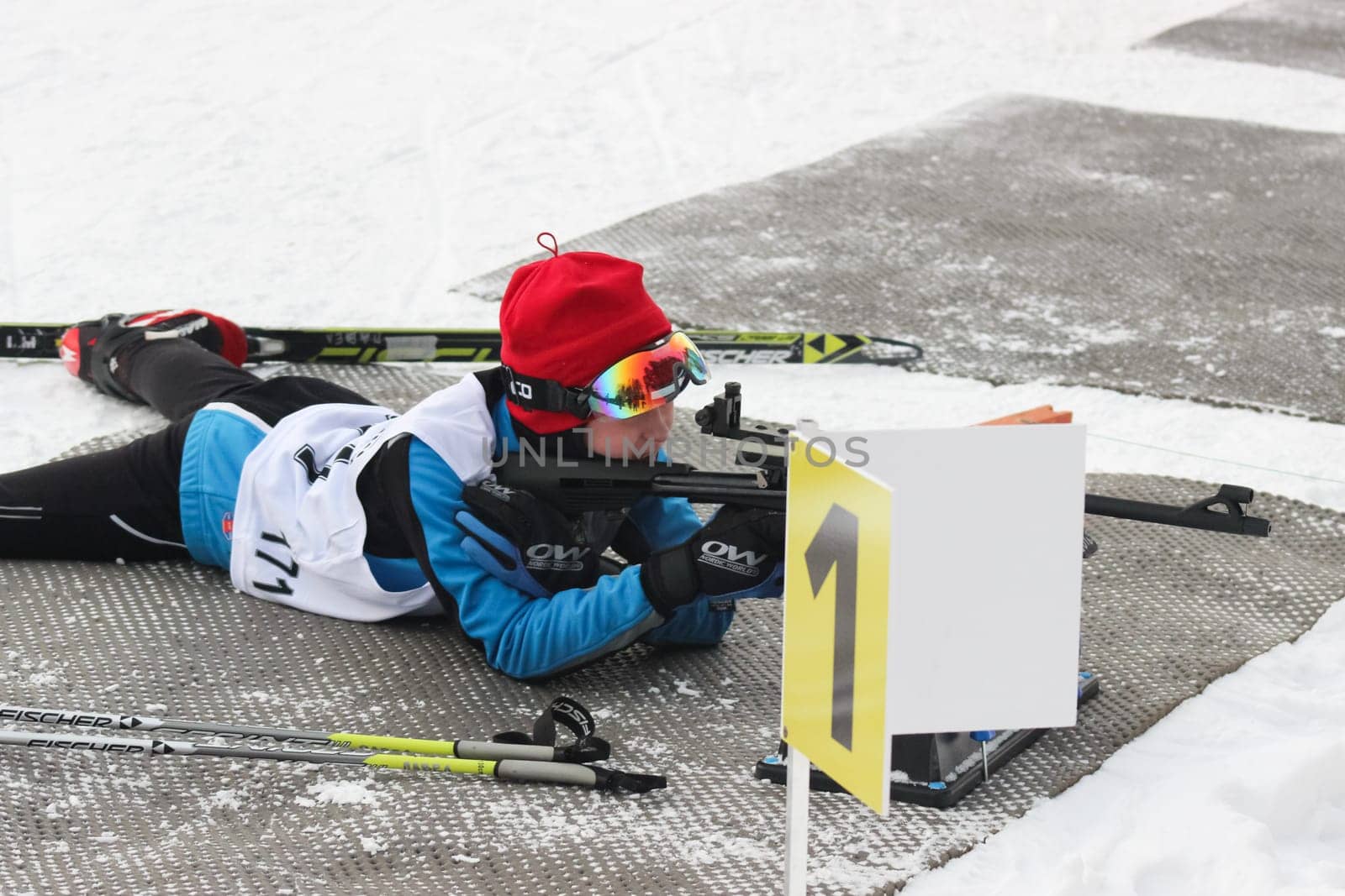 Russia, Volgodonsk - dec 30 2015 Biathlon competitions