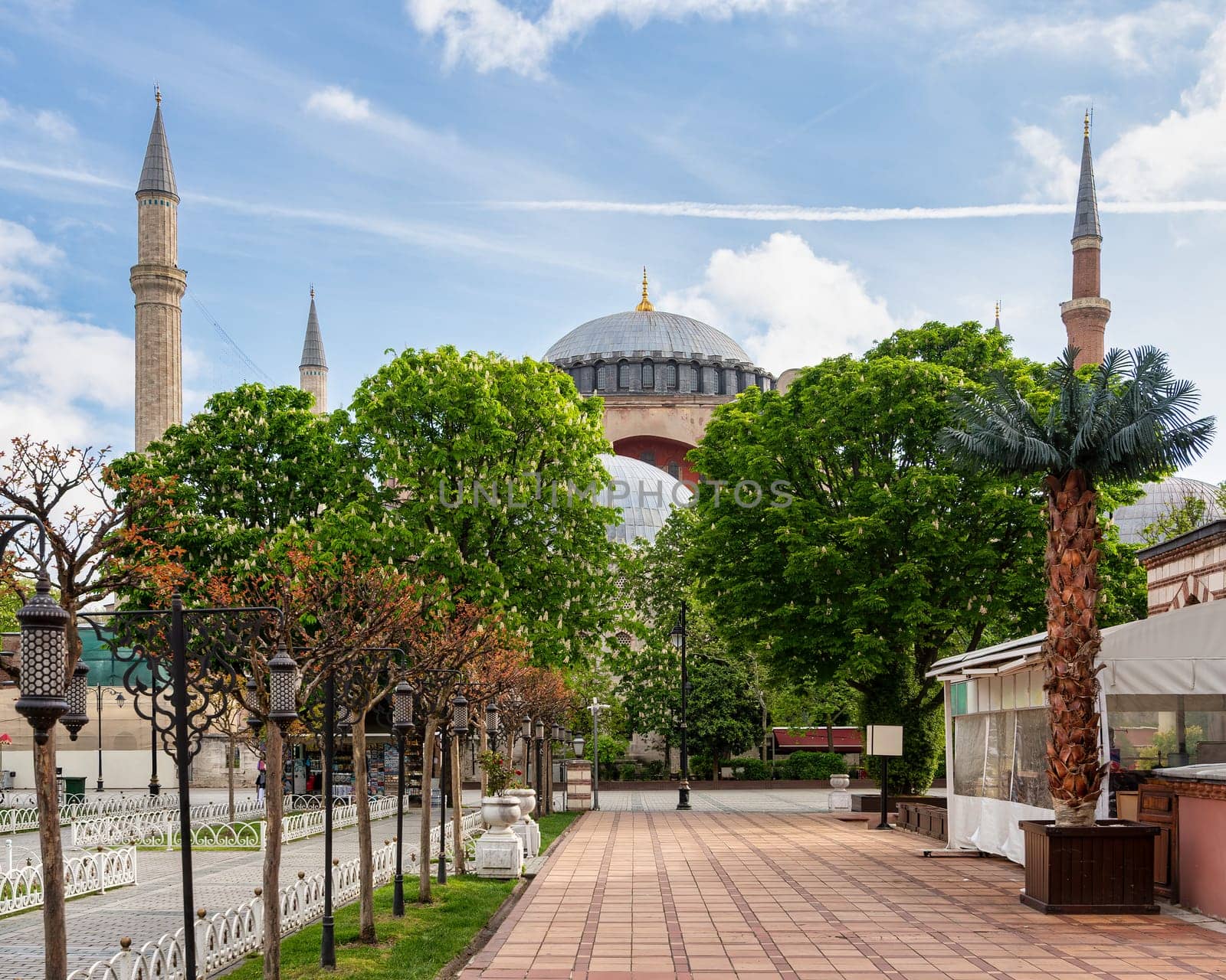 Hagia Sophia, a UNESCO World Heritage Site. The Hagia Sophia is a former church, museum, and now mosque, Istanbul, Turkey