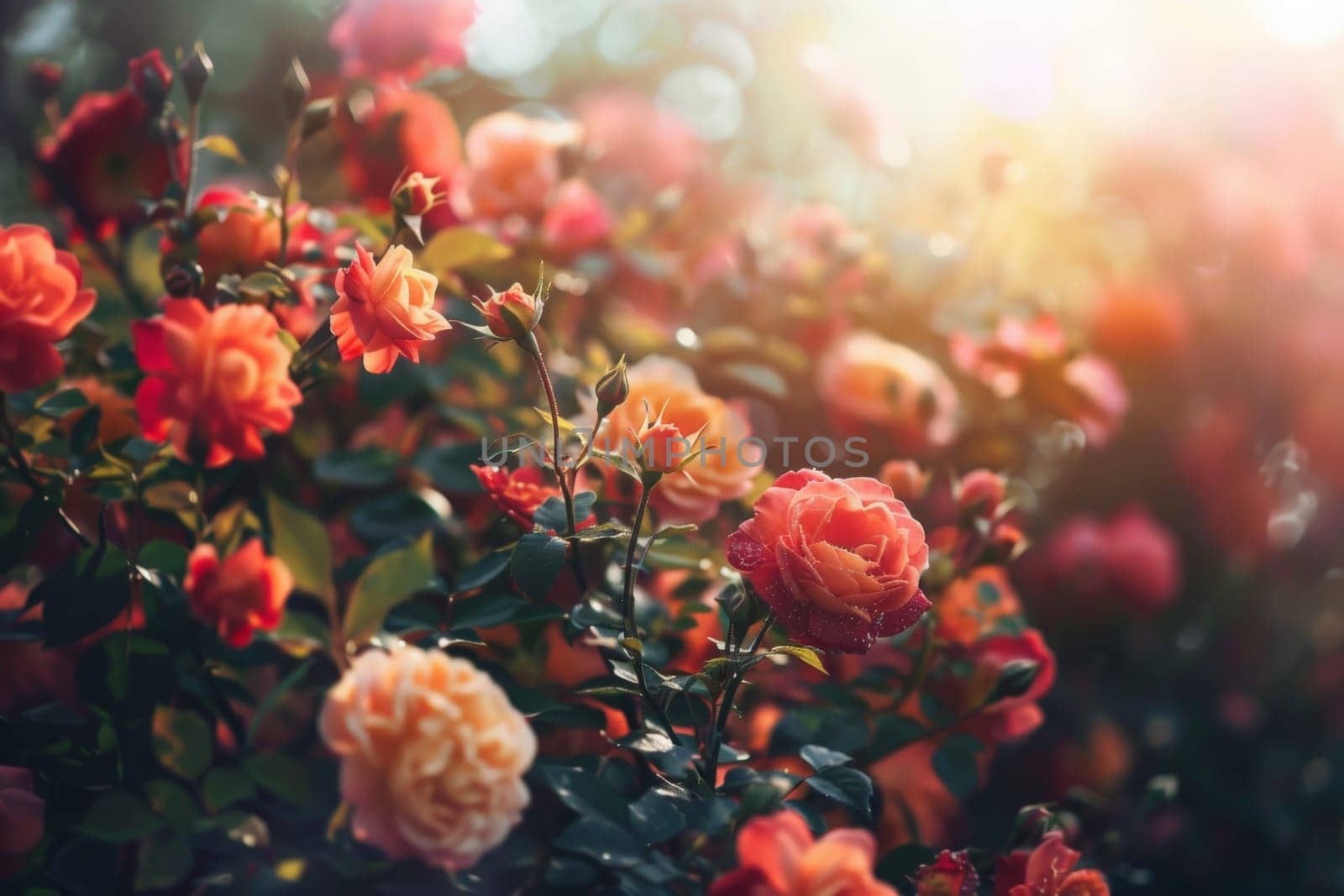 A collection of colorful flowers scattered in the lush green grass, creating a vibrant and lively scene.