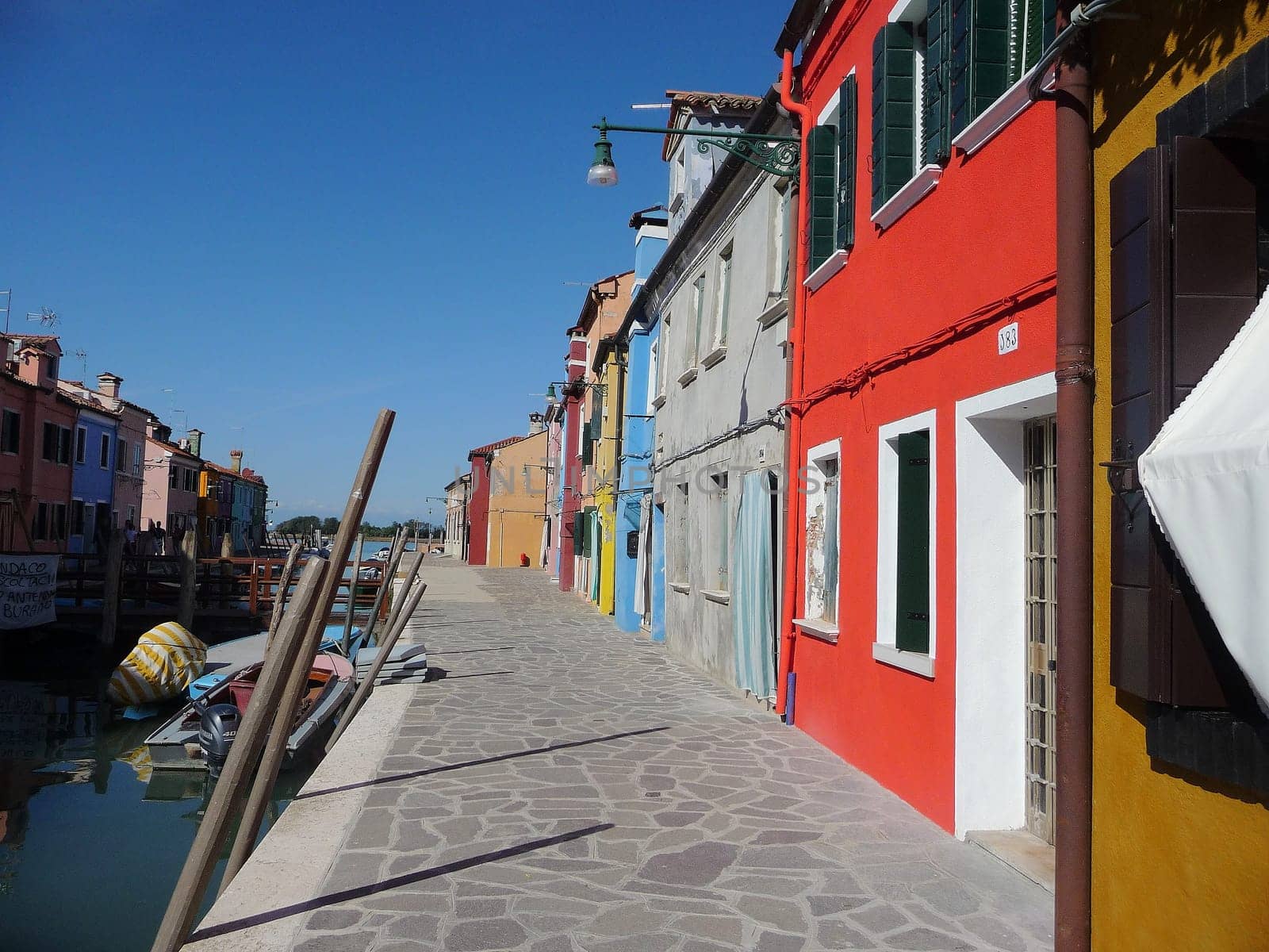 Burano, Italy October 11, 2019: Burano is an island in the Venetian Lagoon, northern Italy, near Torcello at the northern end of the lagoon